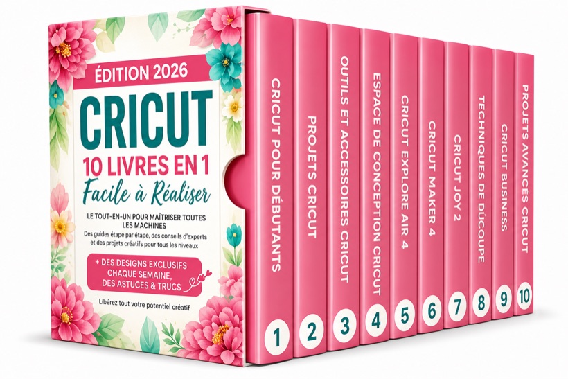 Maîtrise du Cricut — 10 guides en 1 — maquette de boîte