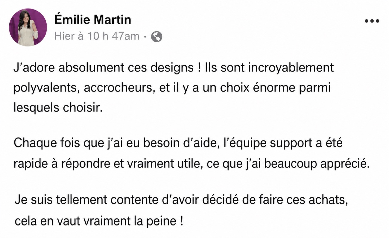 Témoignage d'un client